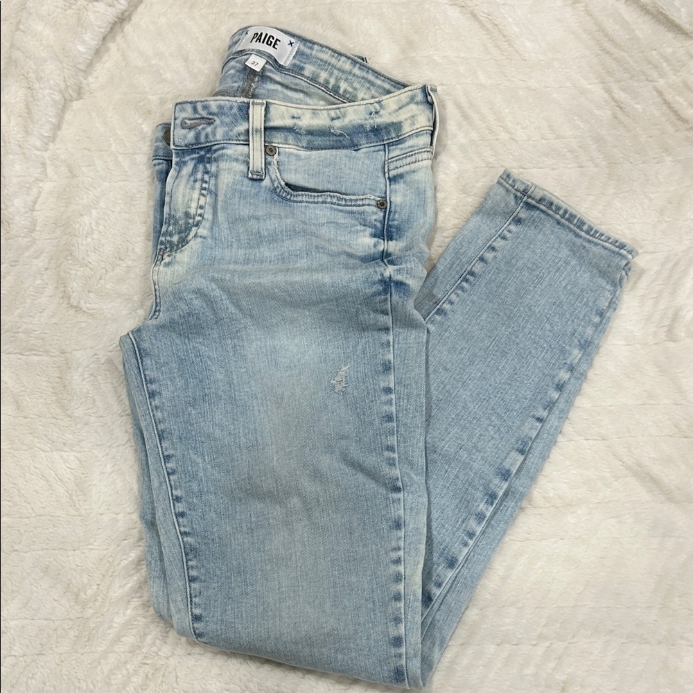 PAIGE Light Blue Skinny Jeans